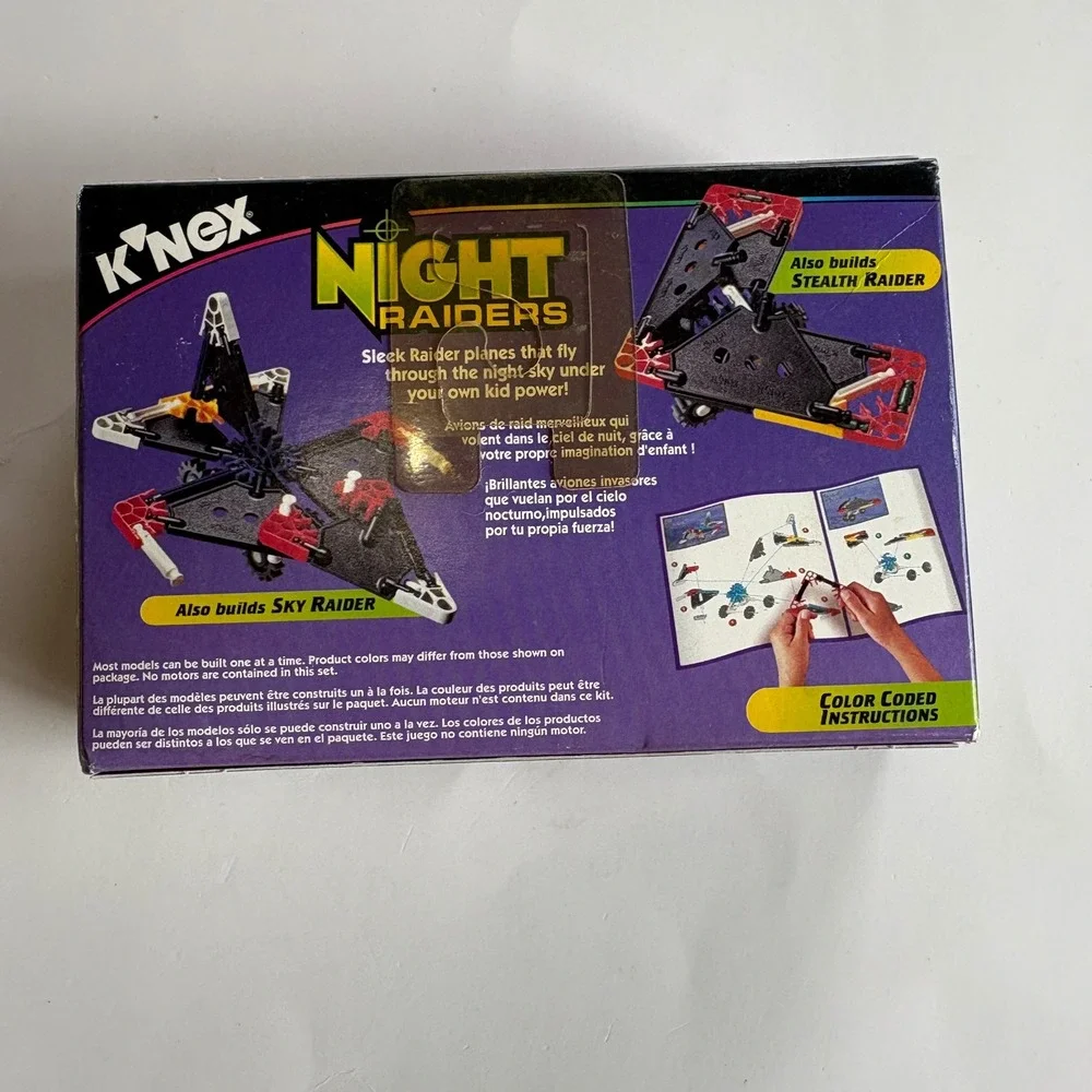 Vintage 1998 KNEX Night Raiders 10401 Building Set 3-in-1 Models That Move New